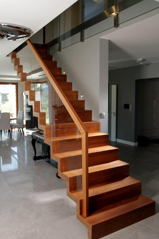 W-50 Faltwerktreppe, Eiche gebeizt